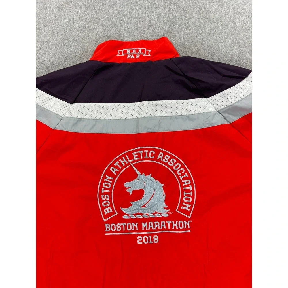 Boston Marathon 2018 Adidas Stitched Logo Running Jacket (Men's large) Orange